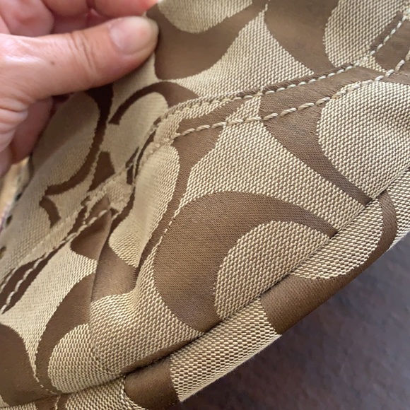 Coach signature canvas and leather studded hobo - Picture 6 of 6